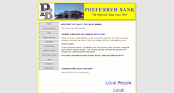 Desktop Screenshot of preferred-bank.com